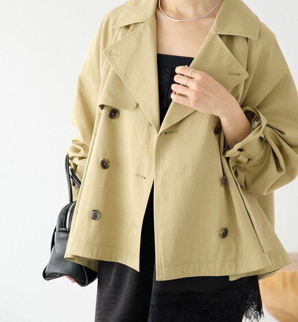  「【A・MONN(アモン)】ショートトレンチ」|その他|ベージュ