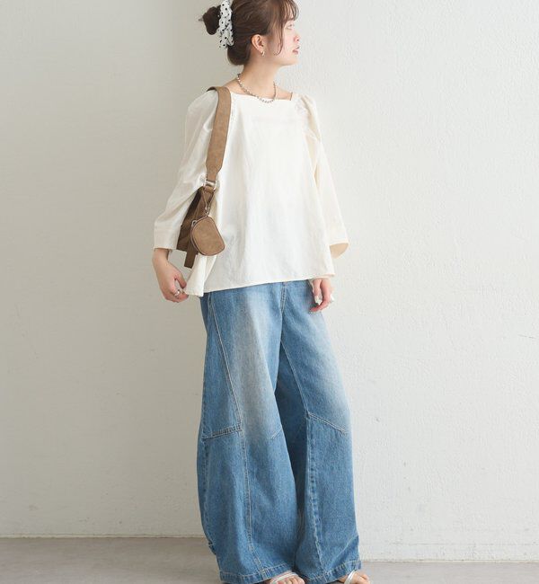  「チョーカーリボンパフブラウス」|シャツ・ブラウス|