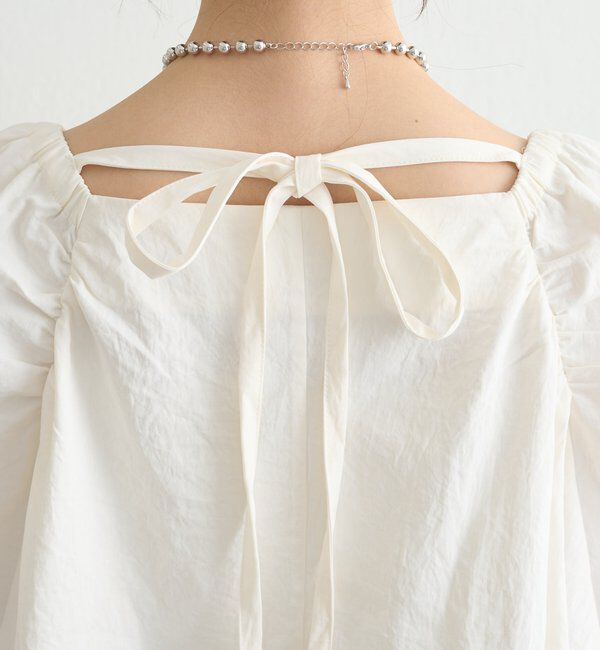  「チョーカーリボンパフブラウス」|シャツ・ブラウス|