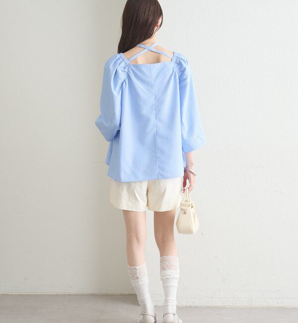  「チョーカーリボンパフブラウス」|シャツ・ブラウス|