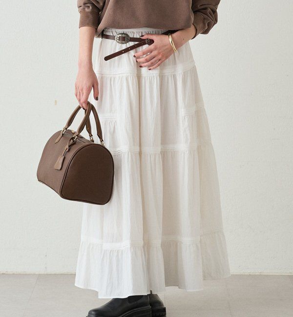  「ギャザーティアードスカート」|スカート|