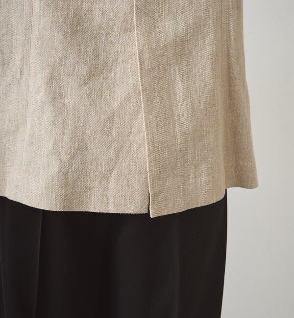  「リネンノーカラージャケット」|ベスト・ジレ|