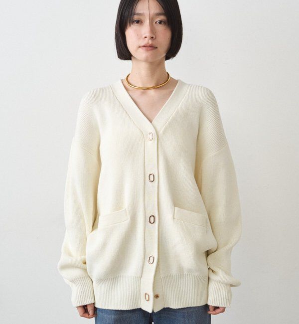  「ゴールドリングカーデ」|ニット・セーター|