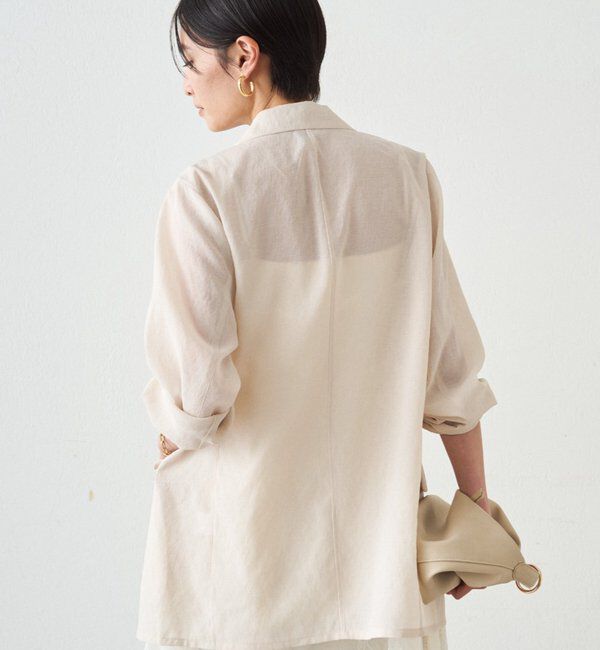  「リネンライクシアージャケット」|ベスト・ジレ|