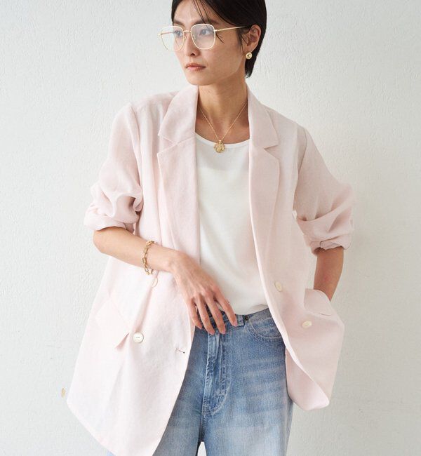  「リネンライクシアージャケット」|ベスト・ジレ|