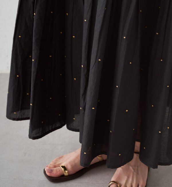  「【INDIA】刺繍ティアードキャミワンピース」|ワンピース|