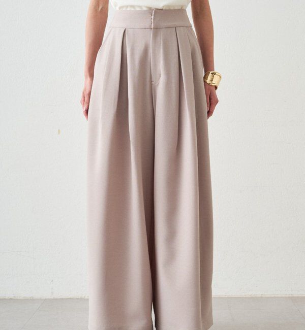  「タックワイドルーズパンツ」|チノ|