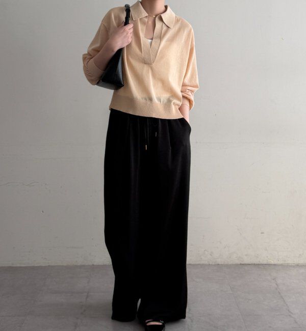  「スキッパーポロニット」|ニット・セーター|