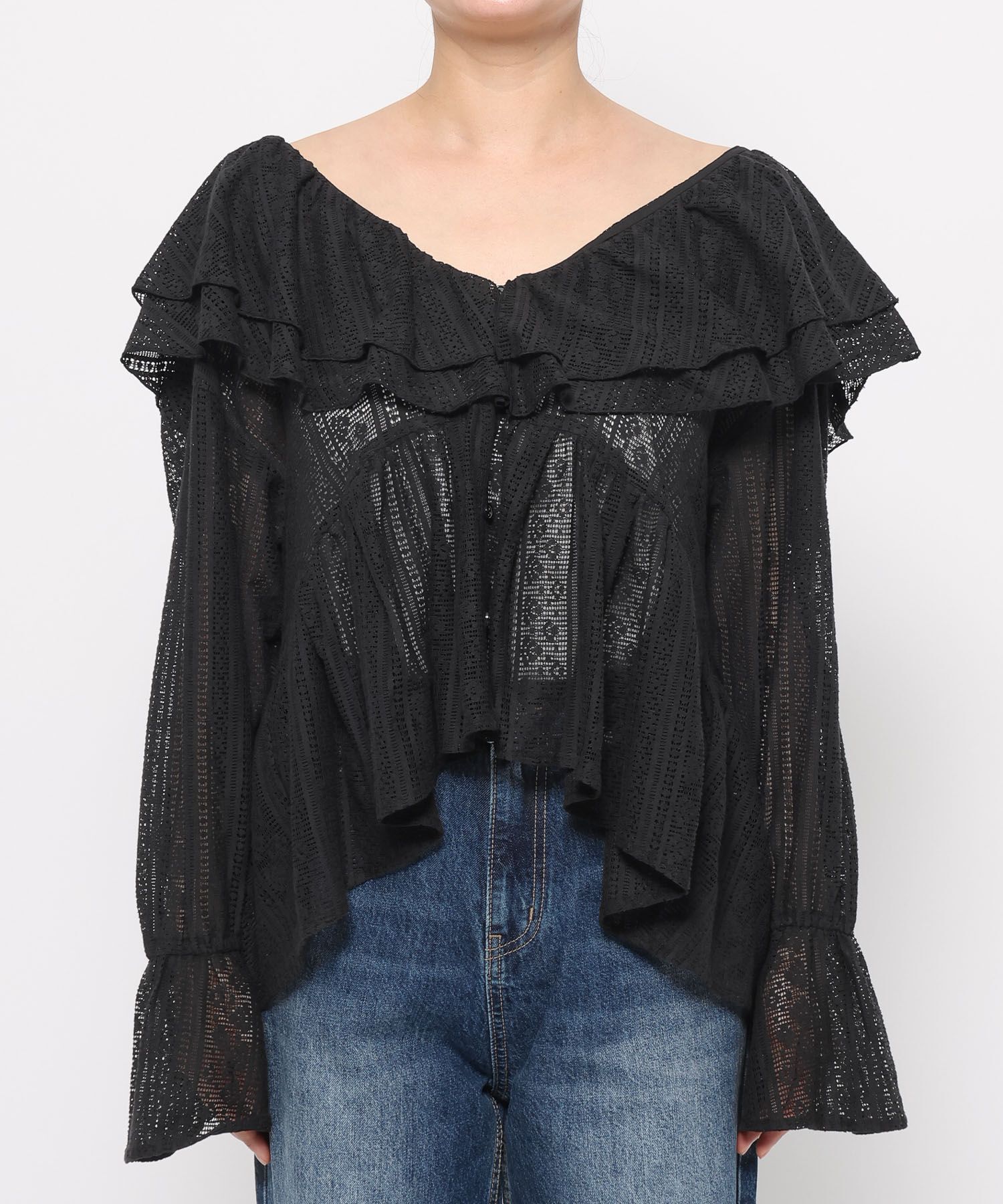 LOWRYS FARM「アソートフリルブラウス」|シャツ・ブラウス|