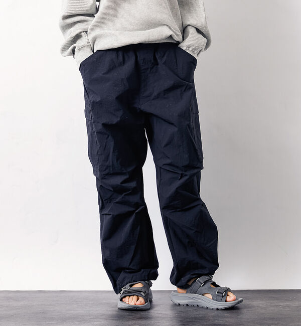 ABAHOUSE「【Lee/リー】フリーサイズ リラックスワイドカーゴパンツ FLeeasy CA」|カーゴ|