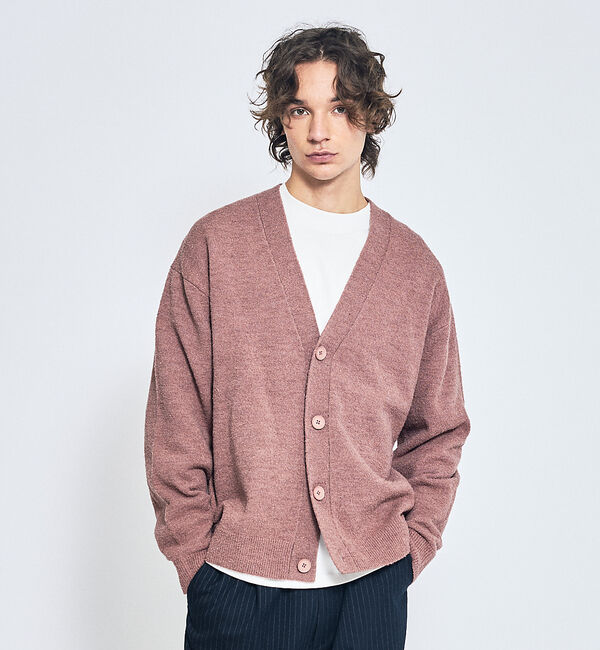 ABAHOUSE「ウールミックス ブークレーニット カーディガン」|カーディガン|