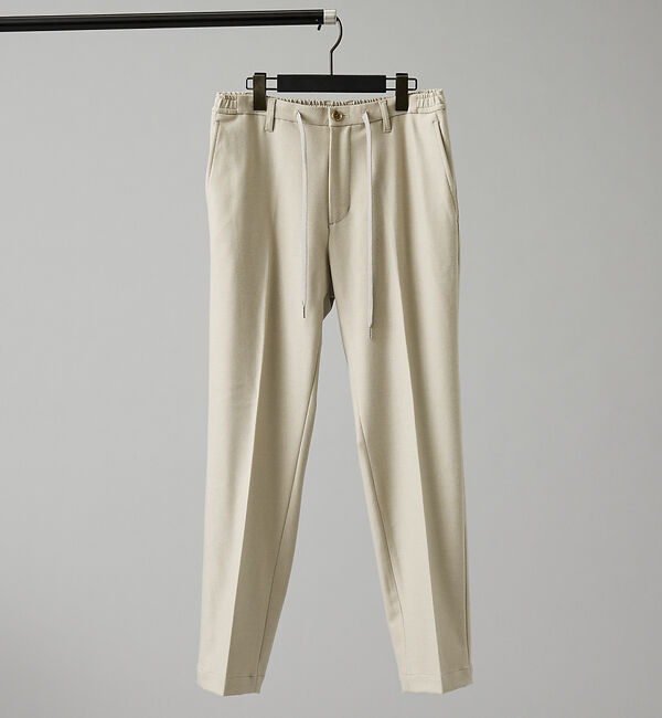 ABAHOUSE「【コスミカルウォーム】 ノータック イージースラックス / スリムシルエット」|その他|ベージュ
