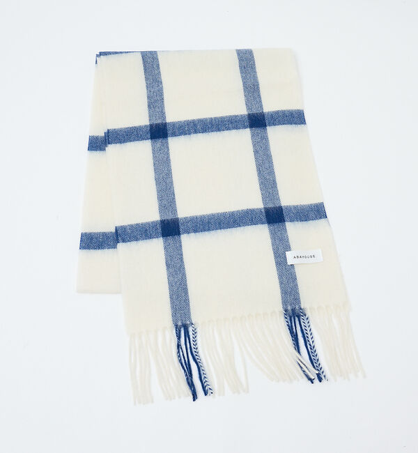 ABAHOUSE「ウール&times;カシミヤ　チェック マフラー / ON・OFF兼用」|マフラー|