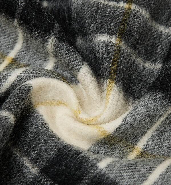 ABAHOUSE「ウール&times;カシミヤ　チェック マフラー / ON・OFF兼用」|マフラー|