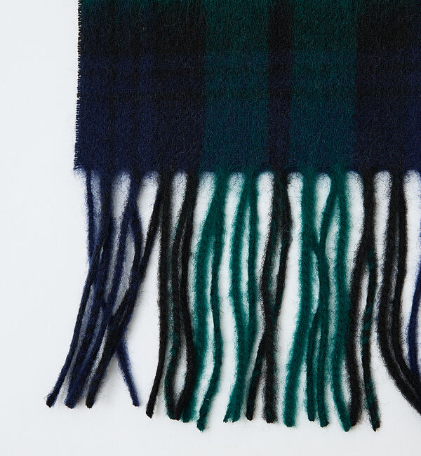 ABAHOUSE「ウール&times;カシミヤ　チェック マフラー / ON・OFF兼用」|マフラー|