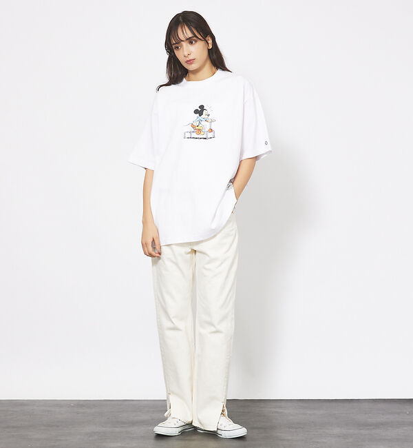 Rouge vif「【DISCUS/ディスカス】DISCUS&times;Disneyコラボ Tシャツ　半袖/デ」|Tシャツ・カットソー|