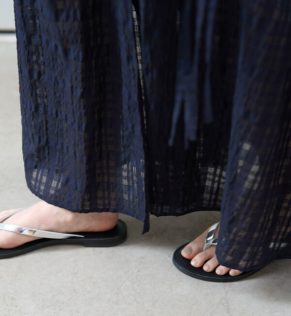 Rouge vif「ボリュームギャザーサイドスリットロングスカート」|スカート|