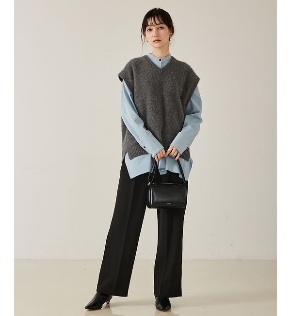 qualite「【重ね着を格上げ】フォックスウールジレ」|ベスト・ジレ|