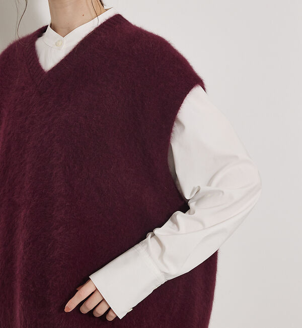 qualite「【重ね着を格上げ】フォックスウールジレ」|ベスト・ジレ|