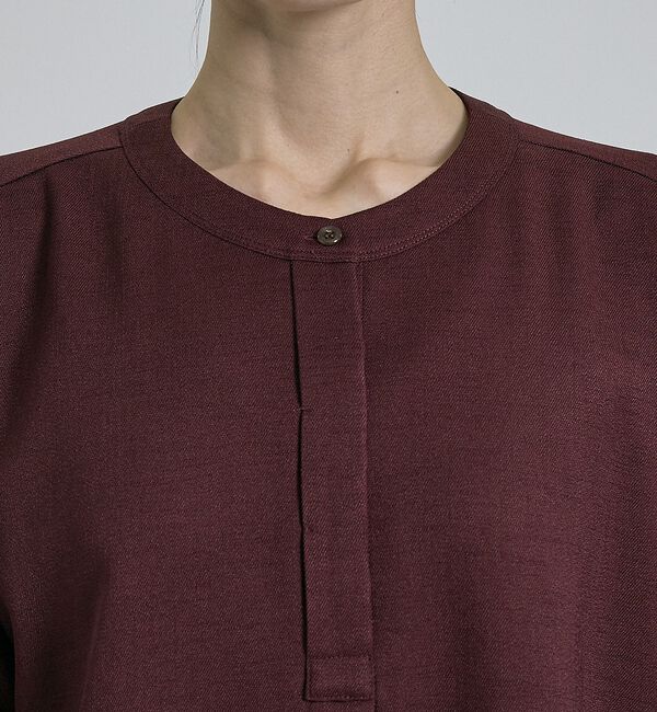 qualite「【ベストセラーアイテム！新色追加】リネンライクスリットブラウス/セットアップ対応」|シャツ・ブラウス|