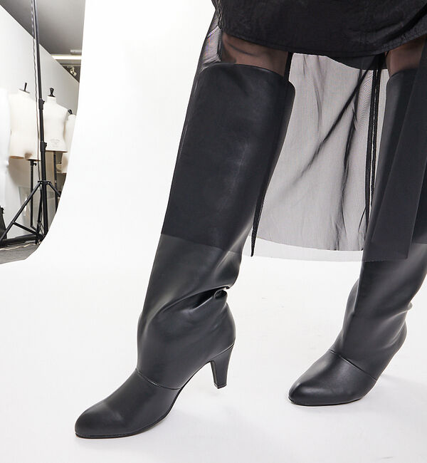 AU BANNISTER「【LAROUTE】ルーズロングブーツ」|ショートブーツ|