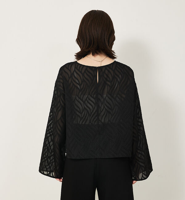 abahouse mavie「シアージャガードブラウス」|ベスト・ジレ|