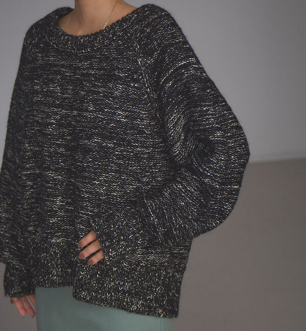 NOMINE「【展開店舗限定】ミックスヤーンボリュームスリーブニット」|ニット・セーター|