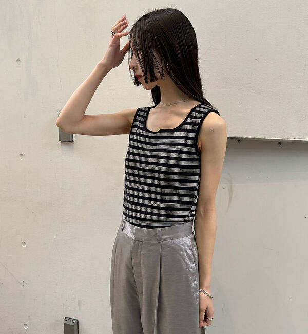 NOMINE「【Miller】Cup inスクエアタンクトップ」|キャミソール|ブラック