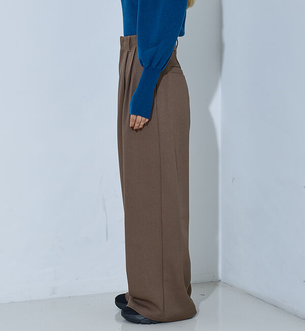 NOMINE「【セットアップ】タックワイドパンツ」|その他|