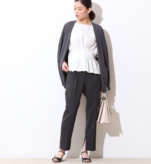  「麻調スリットタックパンツ(セットアップ対応可）」|その他|