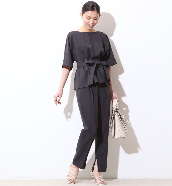  「麻調スリットタックパンツ(セットアップ対応可）」|その他|