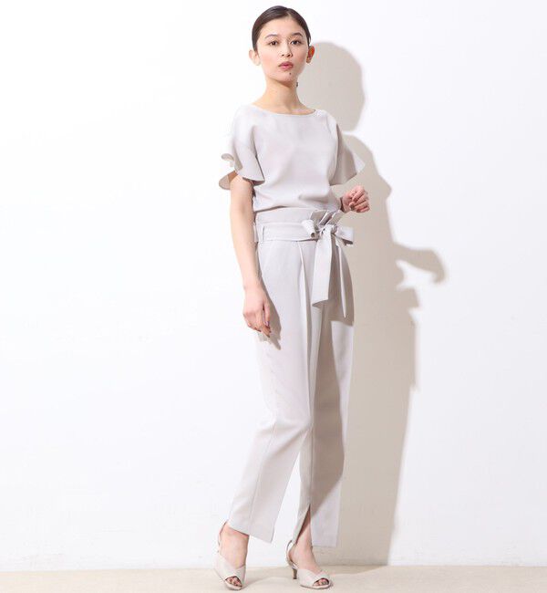  「麻調スリットタックパンツ(セットアップ対応可）」|その他|
