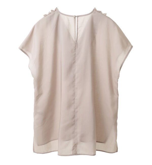 TIARA「Vネックフリルブラウス」|シャツ・ブラウス|