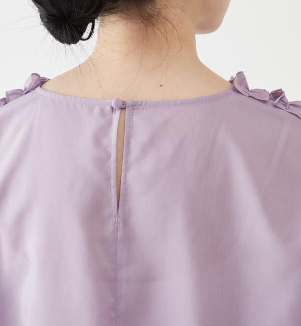 TIARA「Vネックフリルブラウス」|シャツ・ブラウス|