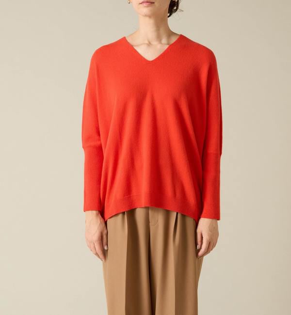 Liesse「カシミア混前後Vドルマンニット」|ニット・セーター|