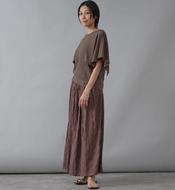 Liesse「ワッシャーギャザースカート」|スカート|