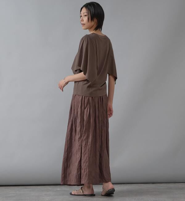 Liesse「ワッシャーギャザースカート」|スカート|