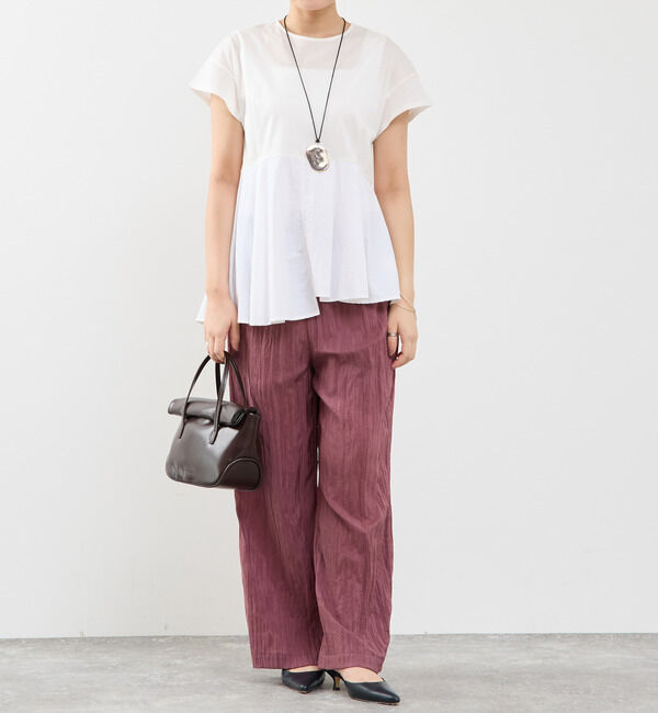 Soffitto「異素材使いプルオーバー」|Tシャツ・カットソー|