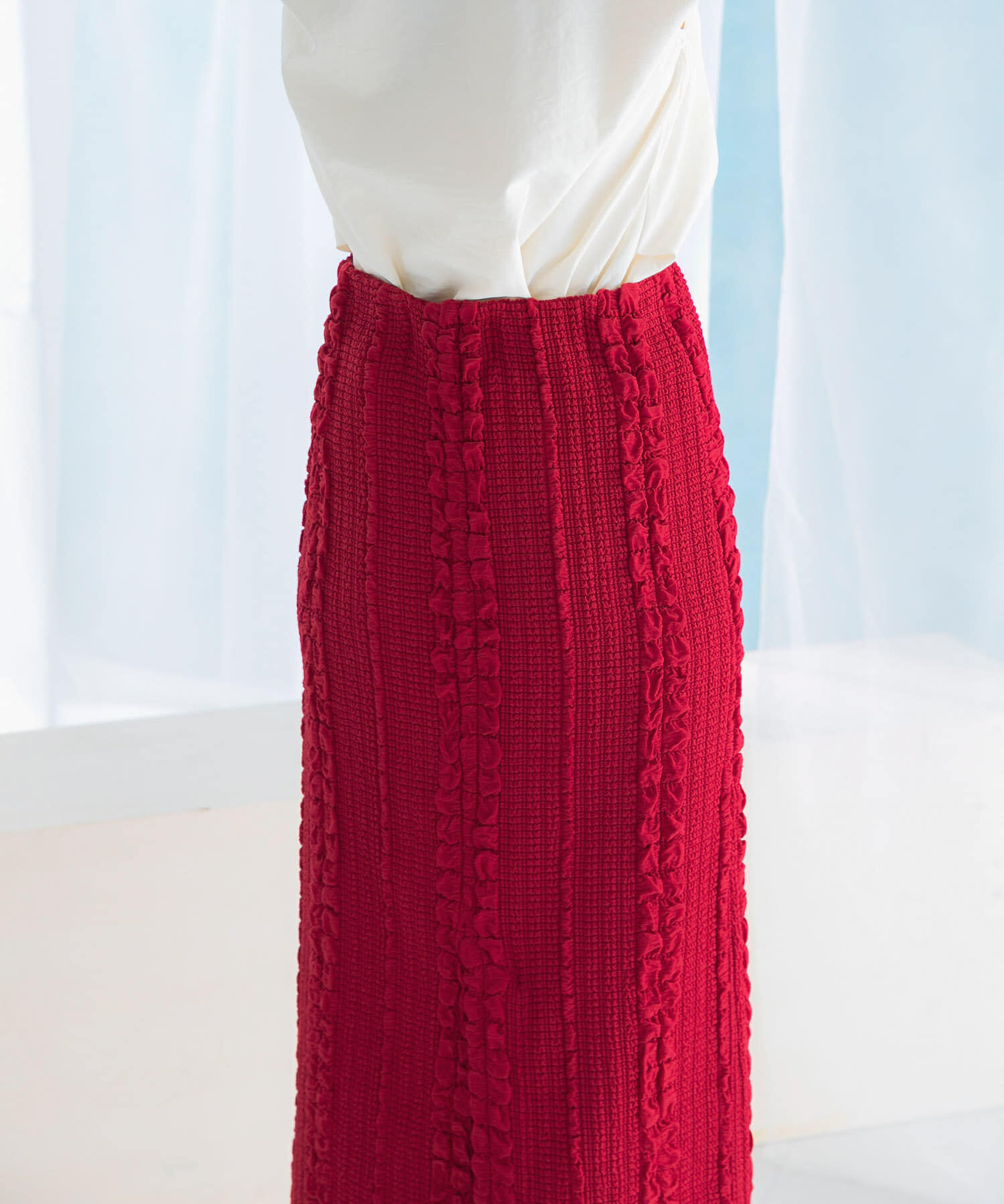 URBAN RESEARCH ROSSO「ジャガードイージーストレートスカート」|スカート|