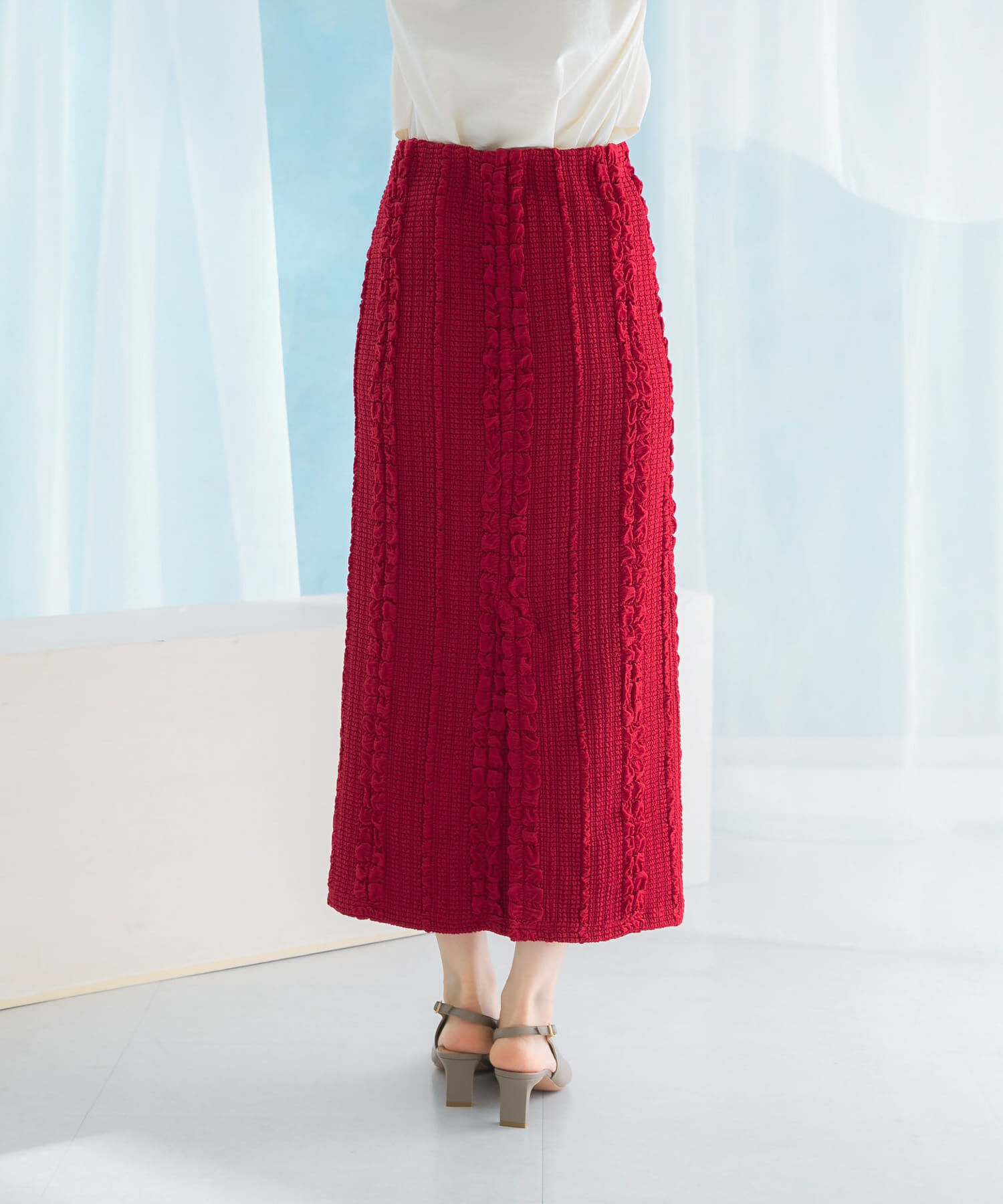 URBAN RESEARCH ROSSO「ジャガードイージーストレートスカート」|スカート|