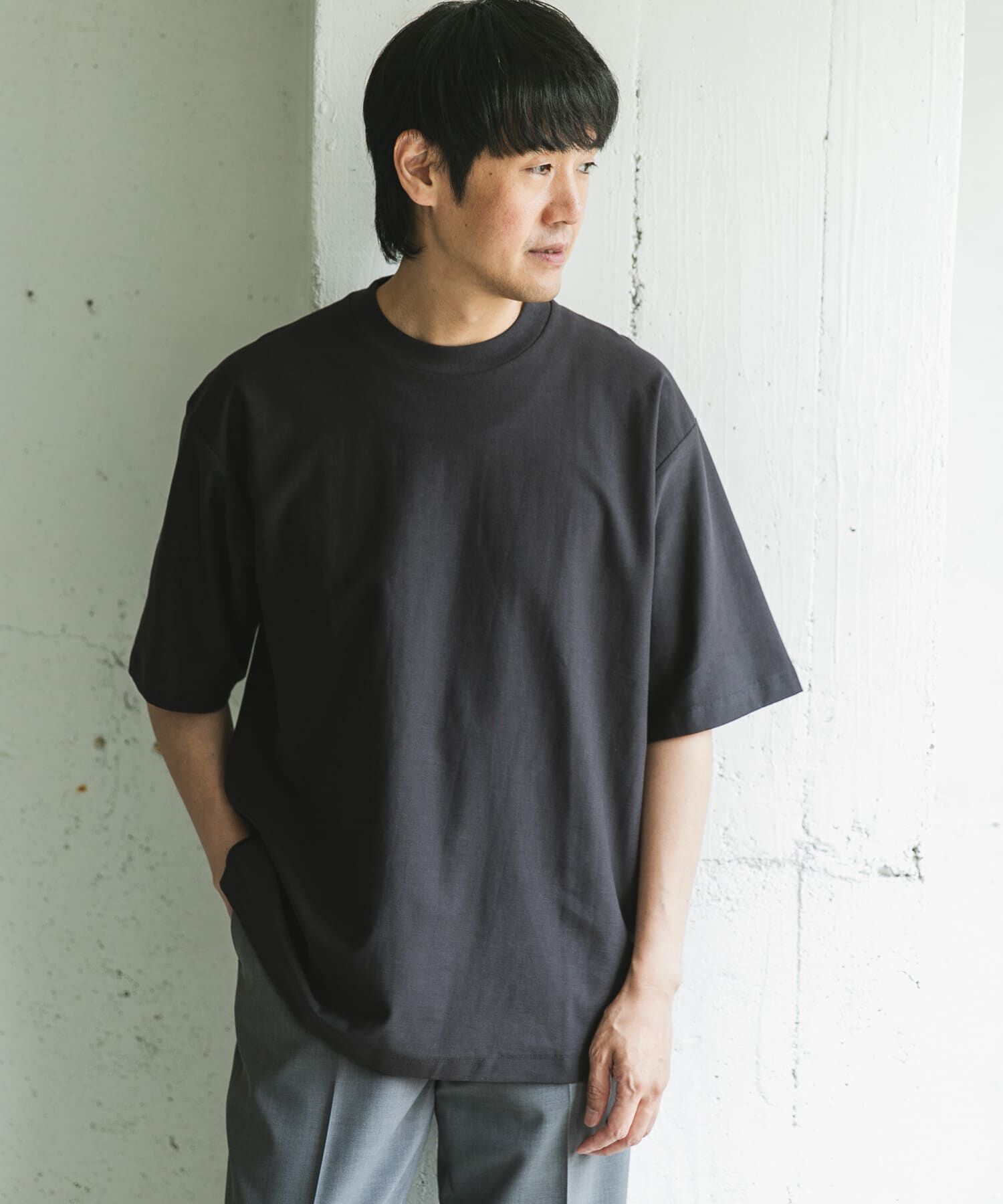 URBAN RESEARCH DOORS「ミラノリブシルケット ショートスリーブTシャツ」|Tシャツ・カットソー|