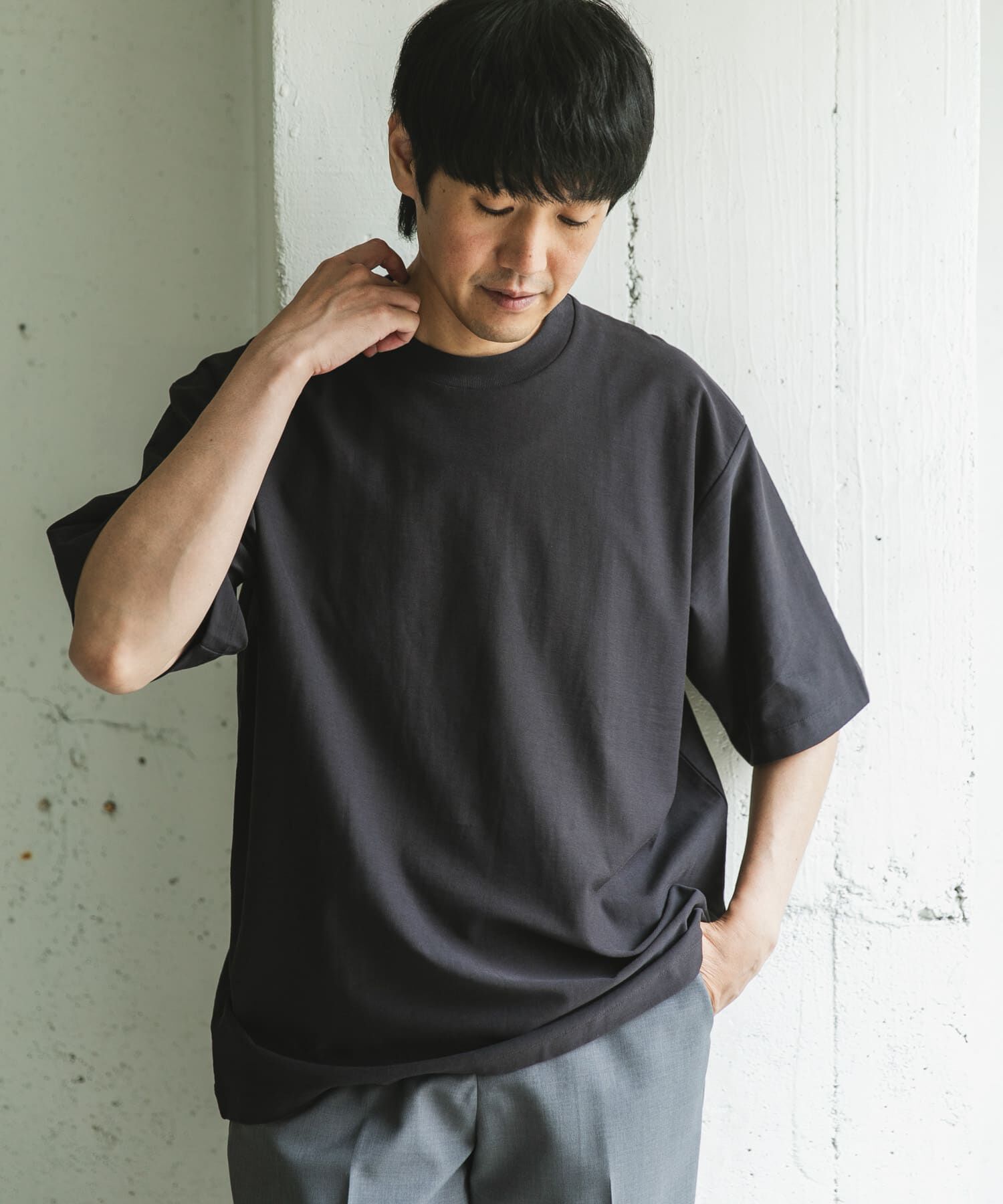 URBAN RESEARCH DOORS「ミラノリブシルケット ショートスリーブTシャツ」|Tシャツ・カットソー|
