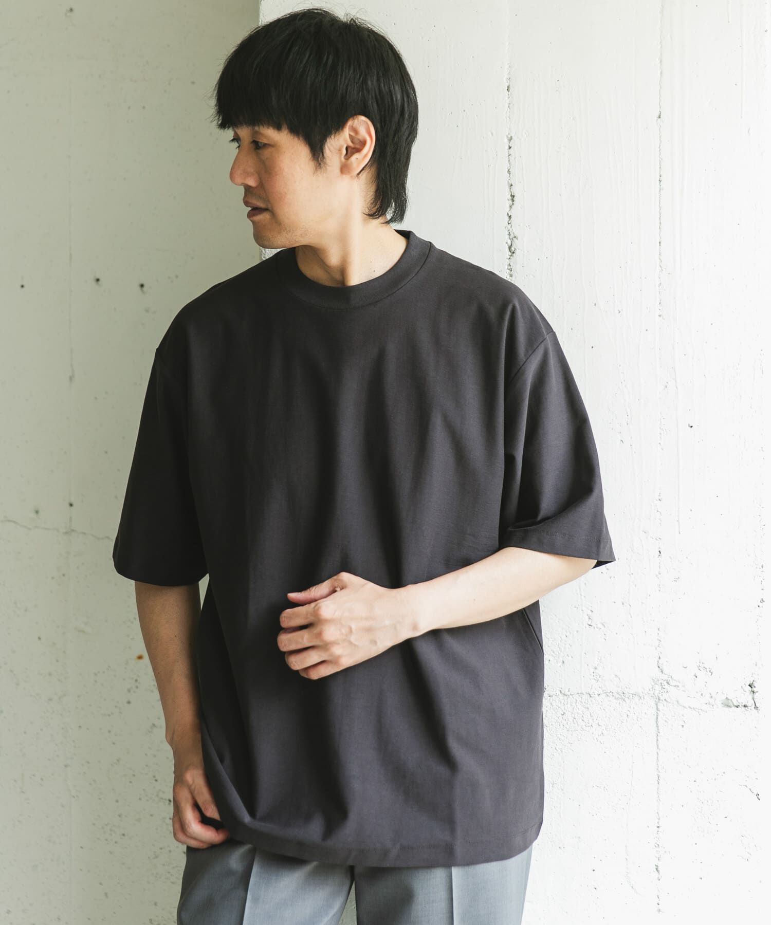 URBAN RESEARCH DOORS「ミラノリブシルケット ショートスリーブTシャツ」|Tシャツ・カットソー|