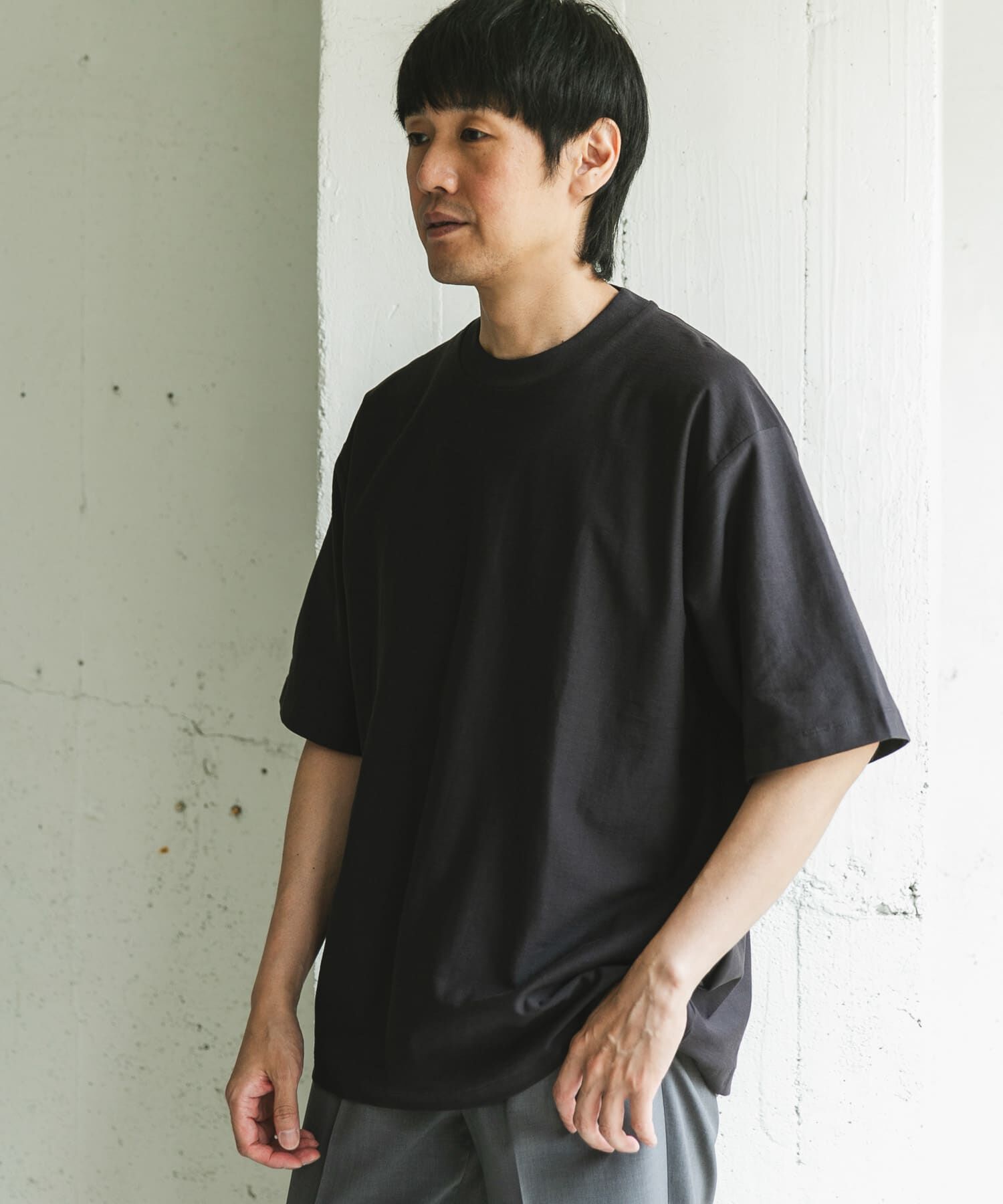 URBAN RESEARCH DOORS「ミラノリブシルケット ショートスリーブTシャツ」|Tシャツ・カットソー|