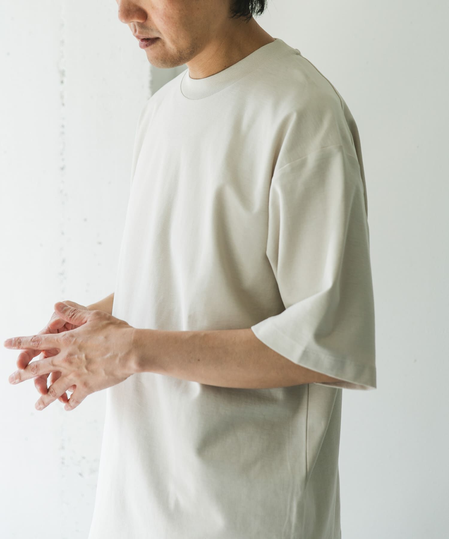 URBAN RESEARCH DOORS「ミラノリブシルケット ショートスリーブTシャツ」|Tシャツ・カットソー|