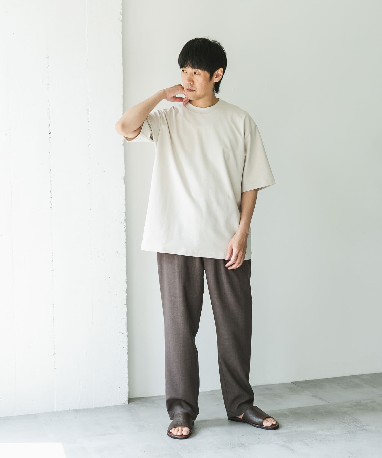 URBAN RESEARCH DOORS「ミラノリブシルケット ショートスリーブTシャツ」|Tシャツ・カットソー|