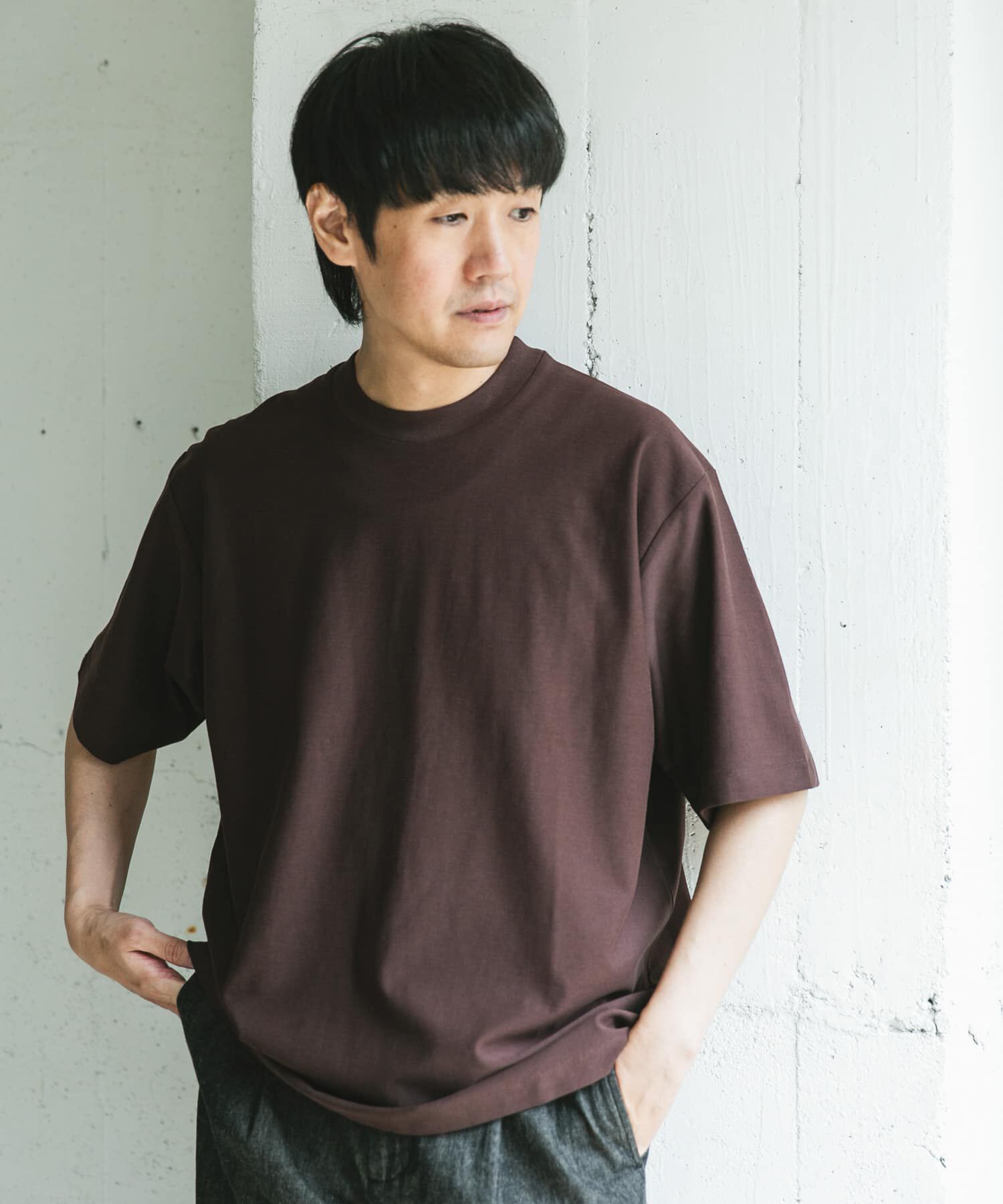 URBAN RESEARCH DOORS「ミラノリブシルケット ショートスリーブTシャツ」|Tシャツ・カットソー|