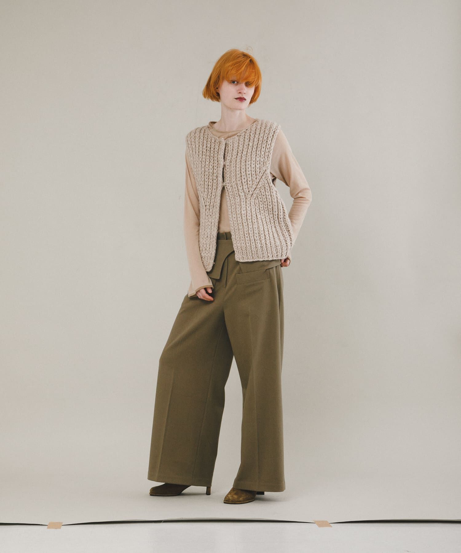 LAATO「hand knit vest」|ベスト・ジレ|