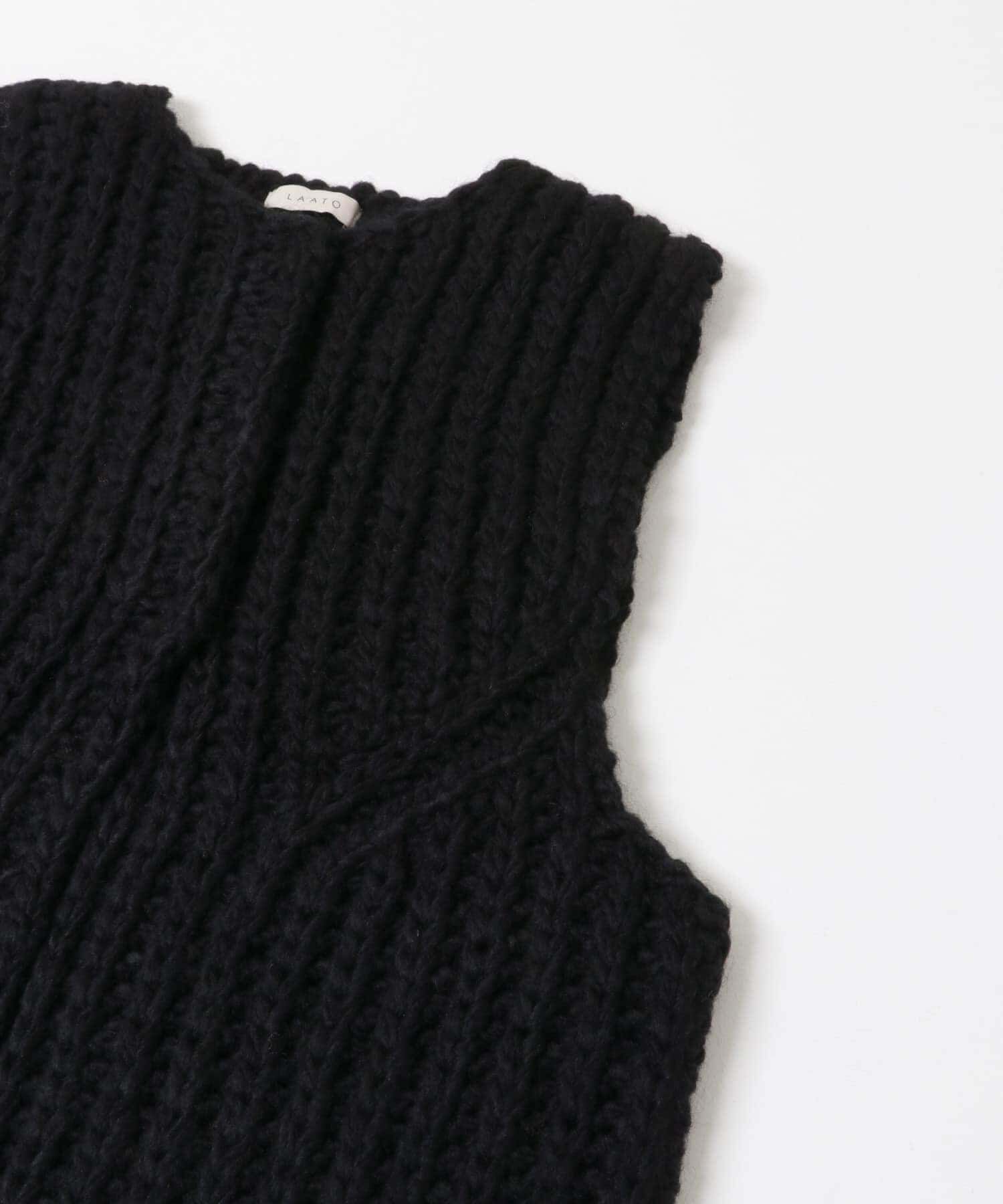 LAATO「hand knit vest」|ベスト・ジレ|