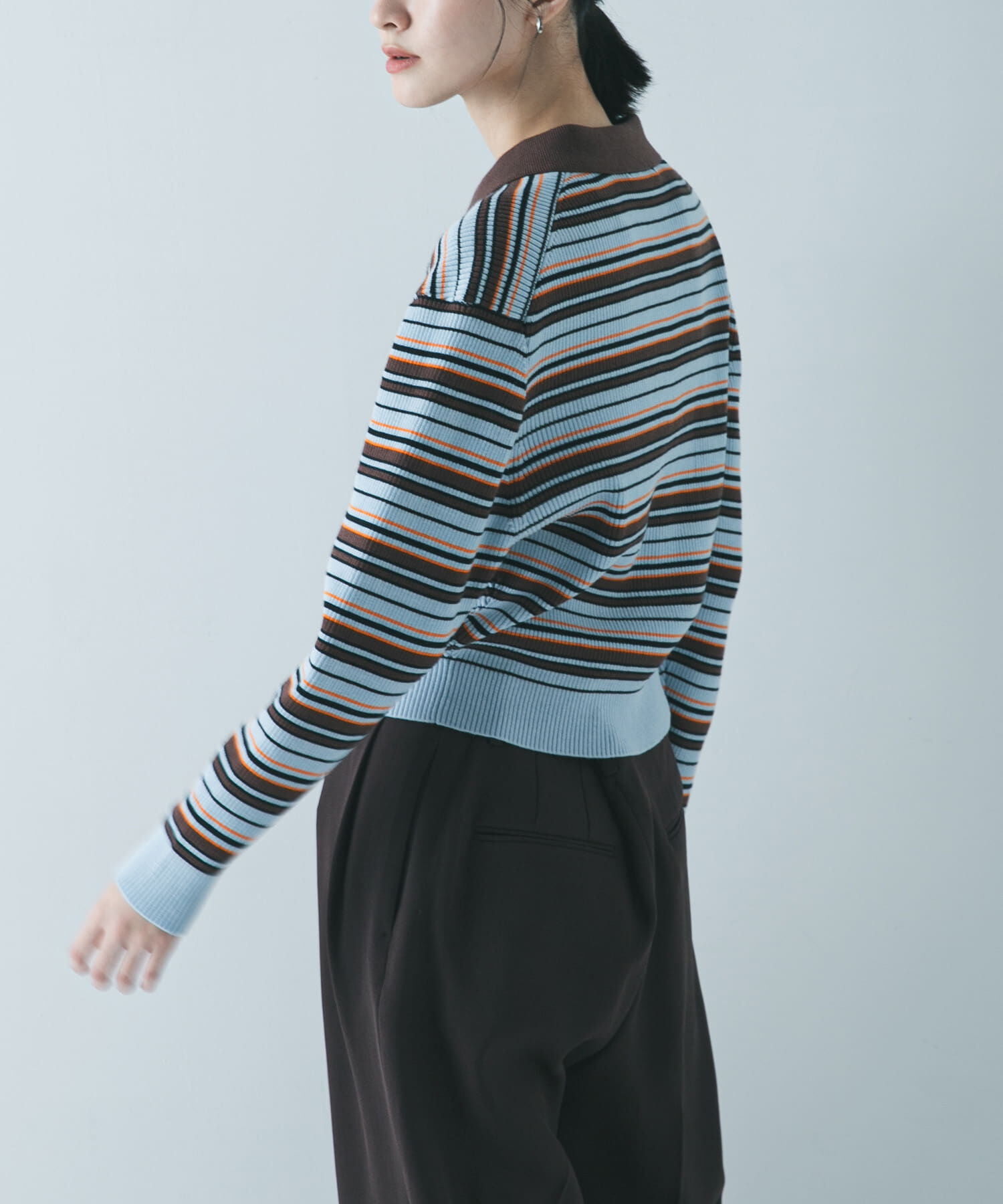 URBAN RESEARCH「コットンシルクポロ衿ニット」|ニット・セーター|